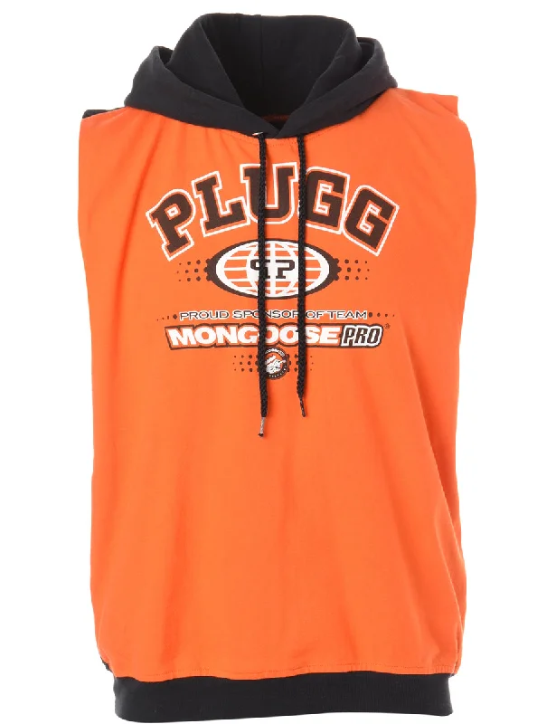 Chic Comfort Wear Label Sleeveless Tyler Hooded Sweatshirt