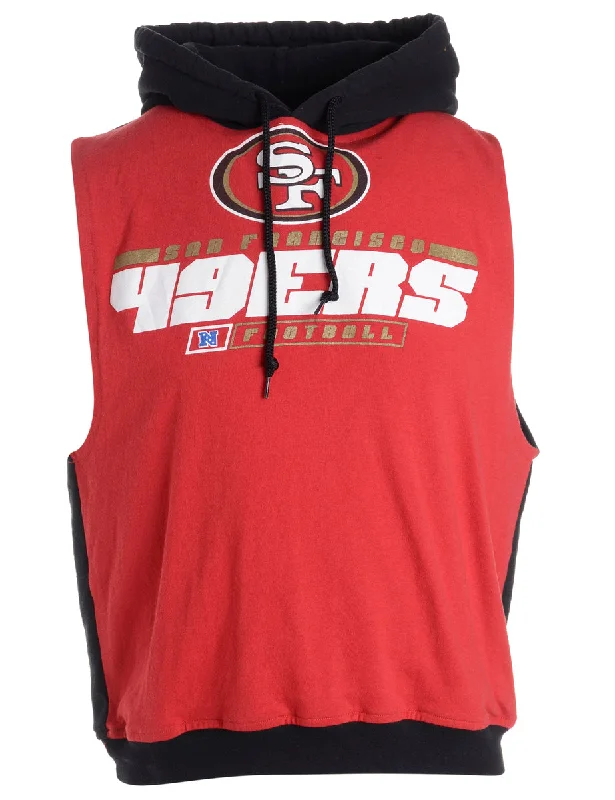 Single-shoulder Neck Design Label Sleeveless Tyler Hooded Sweatshirt