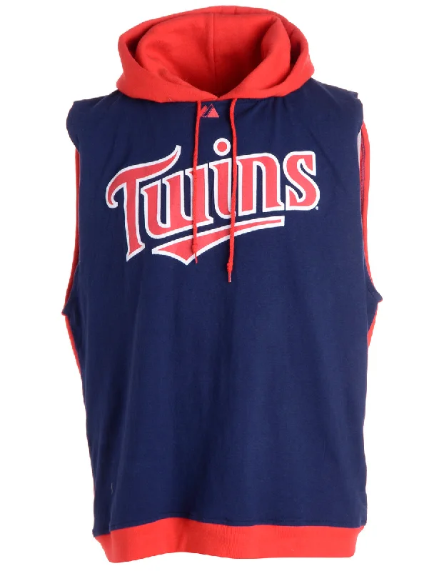 Comfortable Chic Label Sleeveless Tyler Hooded Sweatshirt