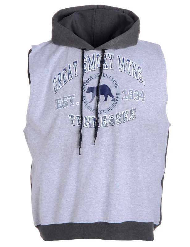 Cozy Lifestyle Label Sleeveless Tyler Hooded Sweatshirt