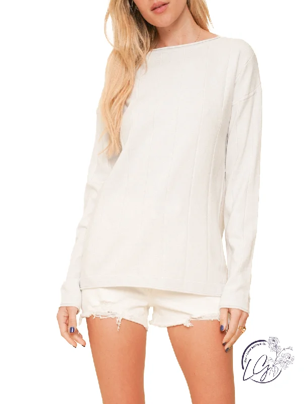Perfect Tailoring Late Nights Ribbed Soft Sweater