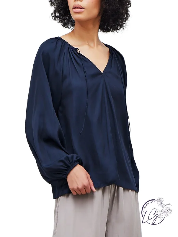Comfortable Fashion Love On The Low Satin Blouse