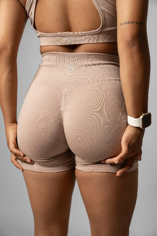 Celebrity Picks Luxe Neutral Shorts