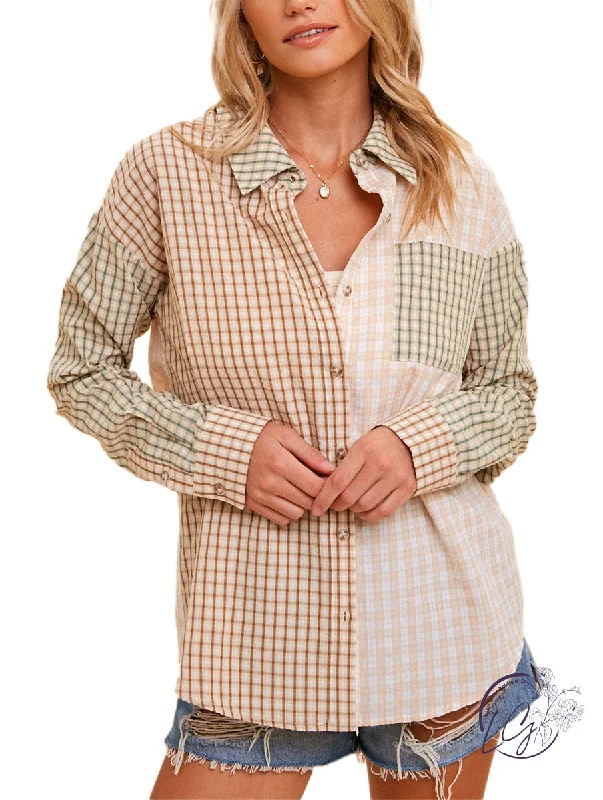 Personalized Clothing At The Finish Line Checkered Top