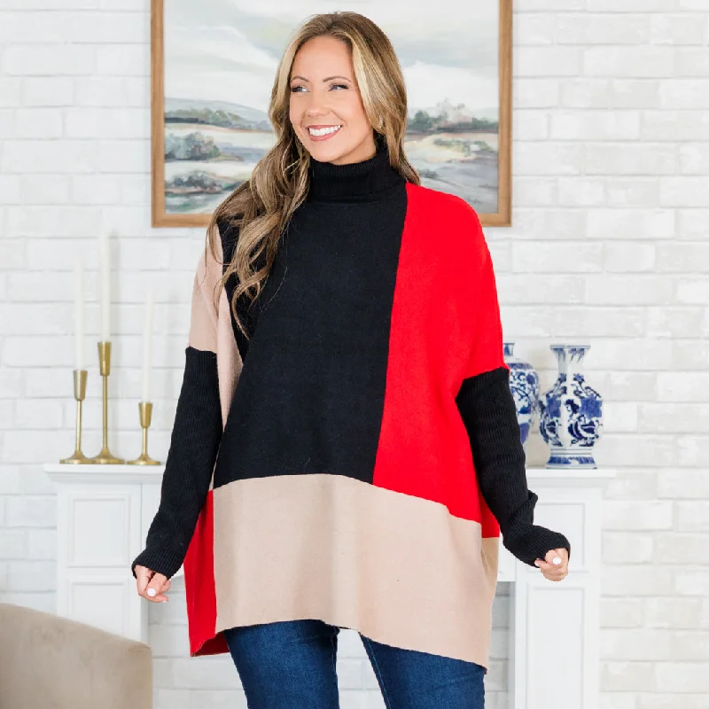 Easygoing Outfits Mosaic Melody Sweater, Multi