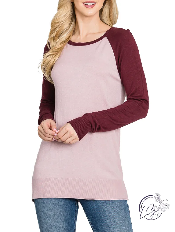 Effortless Elegance Nice & Neat Color Blocked Long Sleeve