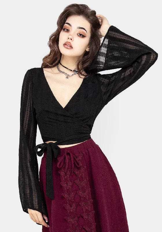 Everyday Style Nixie Flare Sleeve Wrap Top