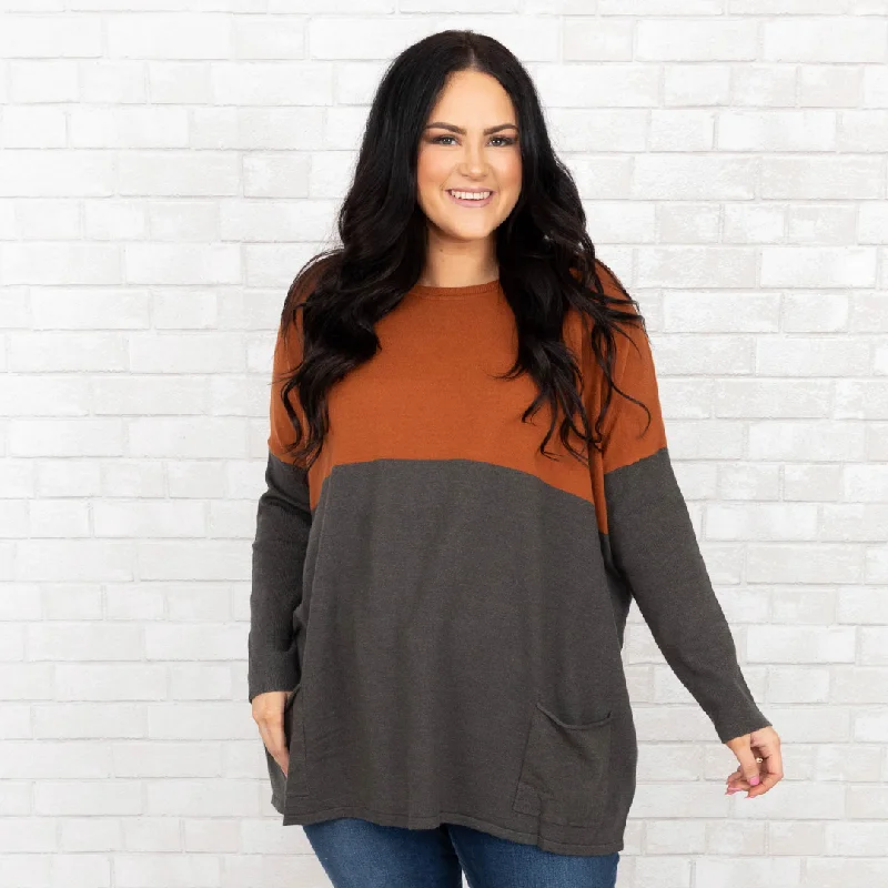 Versatile Comfort Smooth Talking Sweater,  Amber Black