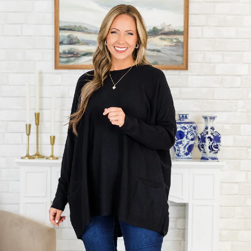 Comfortable Lifestyle Snow Whispers Tunic, Black