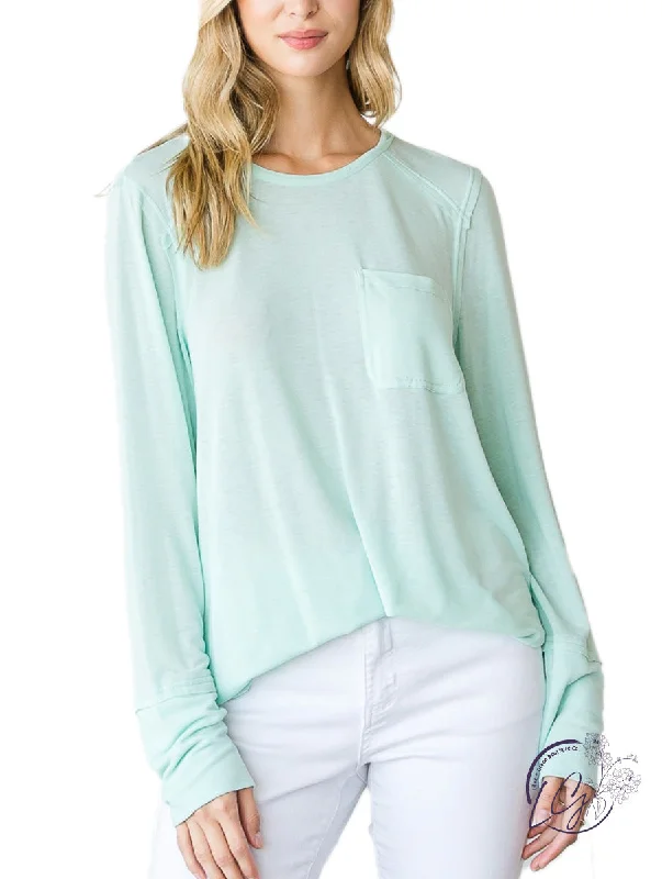 Simple Style Twisted Memories Soft Long Sleeve