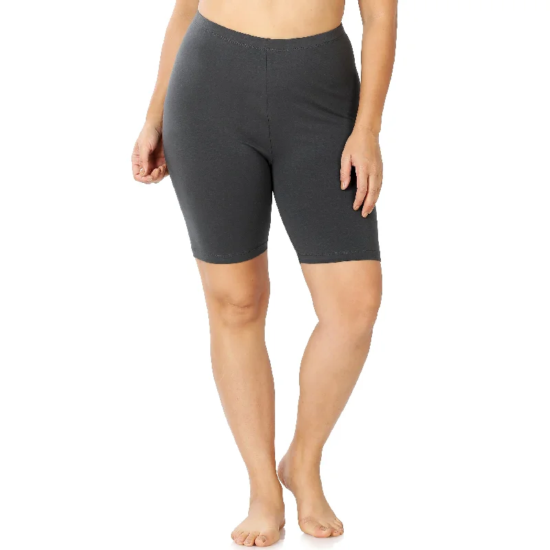 Trendy Traveler Solid Biker Shorts