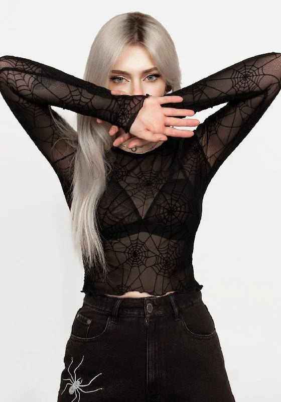 Exquisite Tailoring Venom Mesh Crop