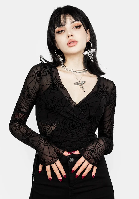 Classic Retro VENOM MESH WRAP TOP