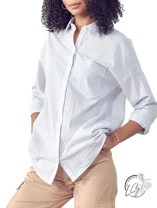 Fashionable And Fashionable We Will Get There Lightweight Button Down